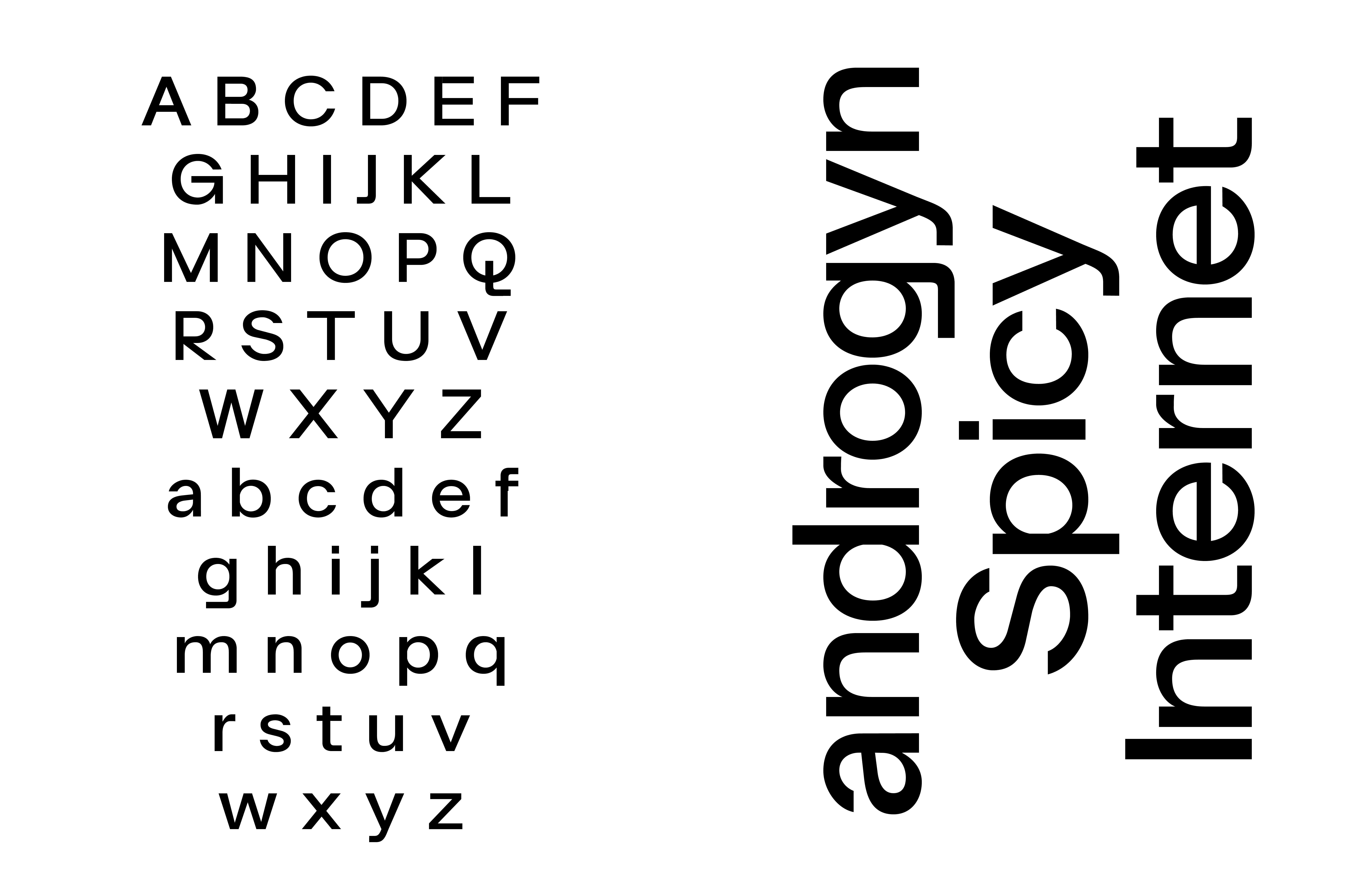 Custom typefaces 18 — experimental display typography